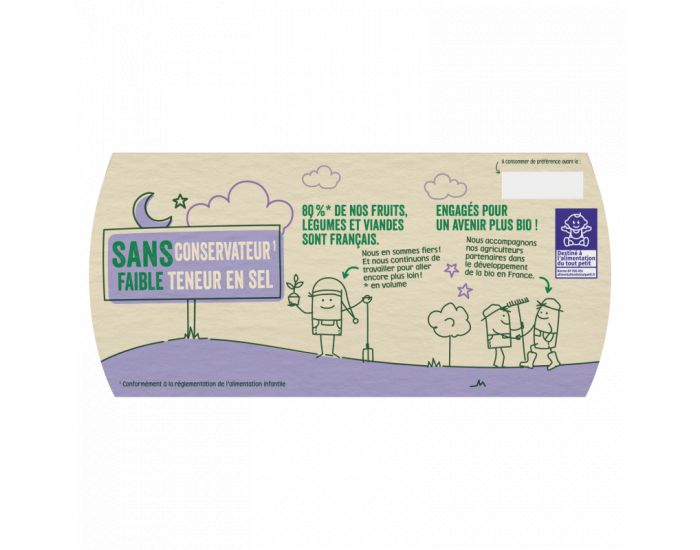 BLEDINA Les R�coltes Bio - Lot de 12 Bols 200g - Carottes - Butternut - P�tes - D�s 15 Mois (3)