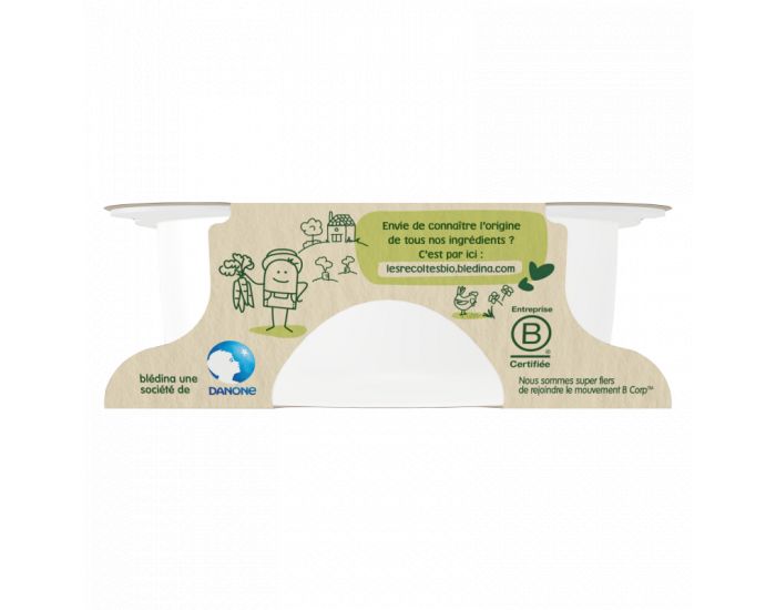 BLEDINA Les R�coltes Bio - Lot de 5 Assiettes 230g - Butternut - Patate douce - Poulet - D�s 12 Mois (3)