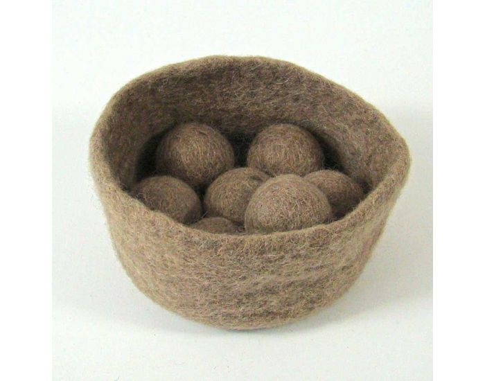 PAPOOSE TOYS Bols et Balles en Laine Feutr�e Earth - Set de 6 - D�s 3 ans (4)