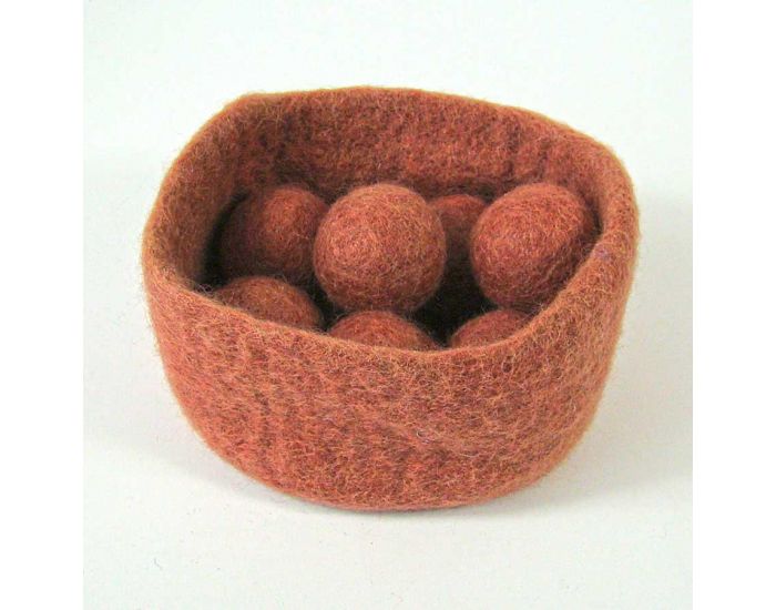 PAPOOSE TOYS Bols et Balles en Laine Feutr�e Earth - Set de 6 - D�s 3 ans (7)