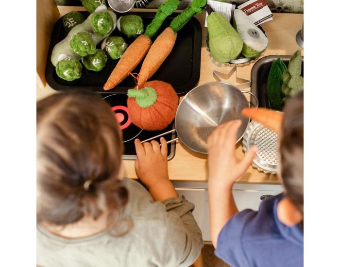 PAPOOSE TOYS L�gume en Laine Feutr�e - Choux de Bruxelles - D�s 3 ans (3)