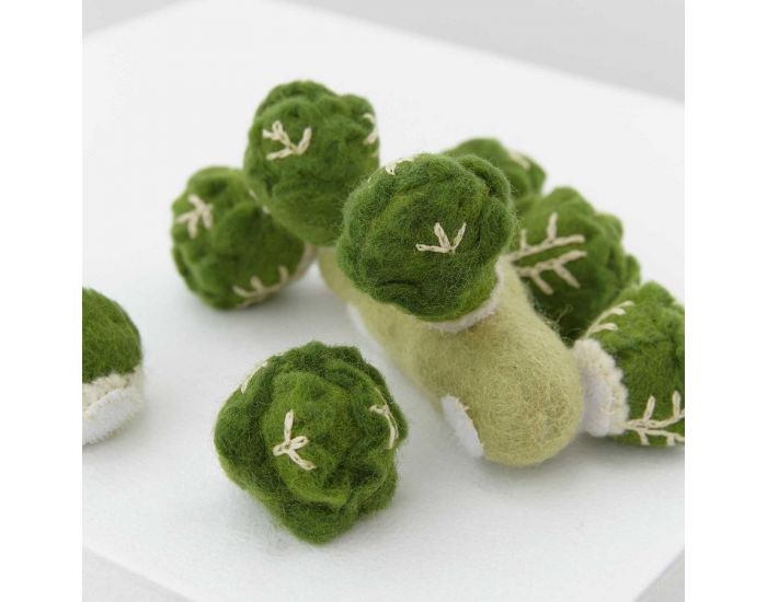 PAPOOSE TOYS L�gume en Laine Feutr�e - Choux de Bruxelles - D�s 3 ans (4)
