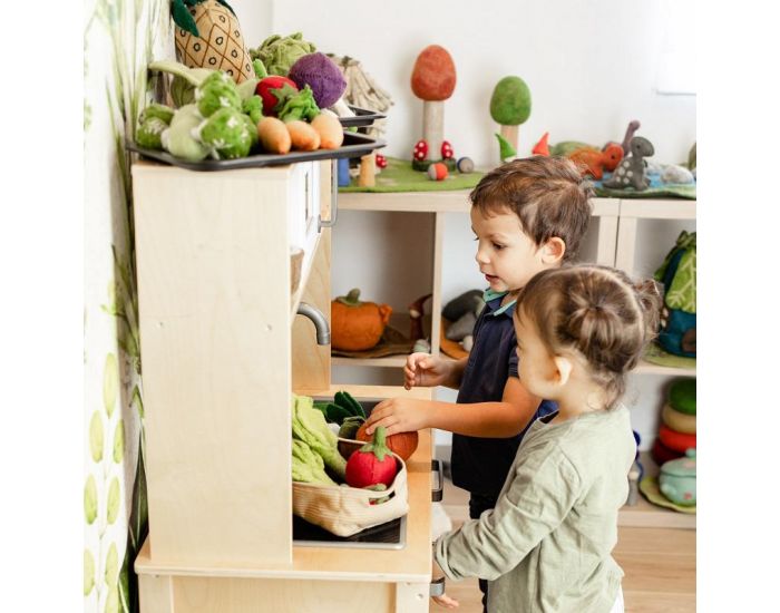 PAPOOSE TOYS L�gume en Laine Feutr�e - Choux de Bruxelles - D�s 3 ans (7)