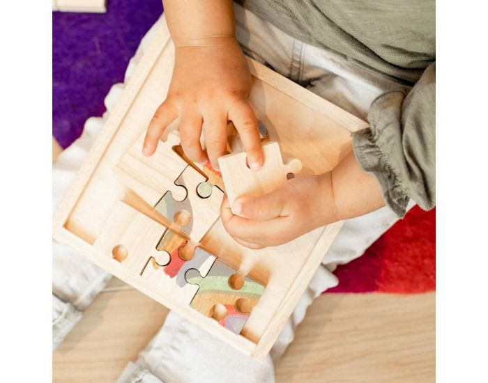 PAPOOSE TOYS Puzzle en Bois Earth - 16 Pi�ces - D�s 3 ans (2)