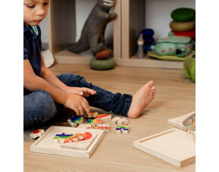 PAPOOSE TOYS Puzzle en Bois Earth - 16 Pi�ces - D�s 3 ans (4)