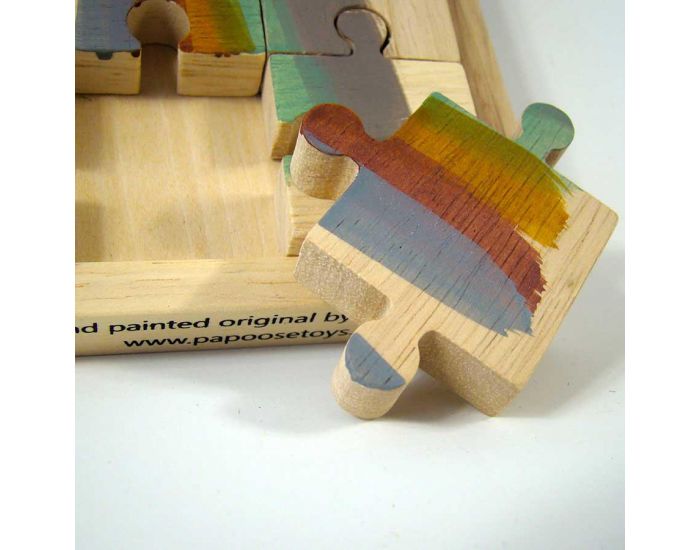 PAPOOSE TOYS Puzzle en Bois Earth - 16 Pi�ces - D�s 3 ans (7)