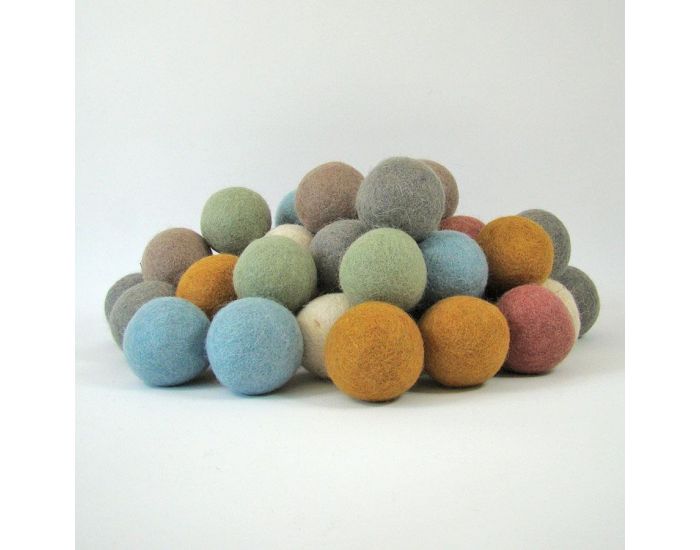 PAPOOSE TOYS Balles 5 cm en Laine Feutr�e Earth - Set de 49 - D�s 3 ans (7)