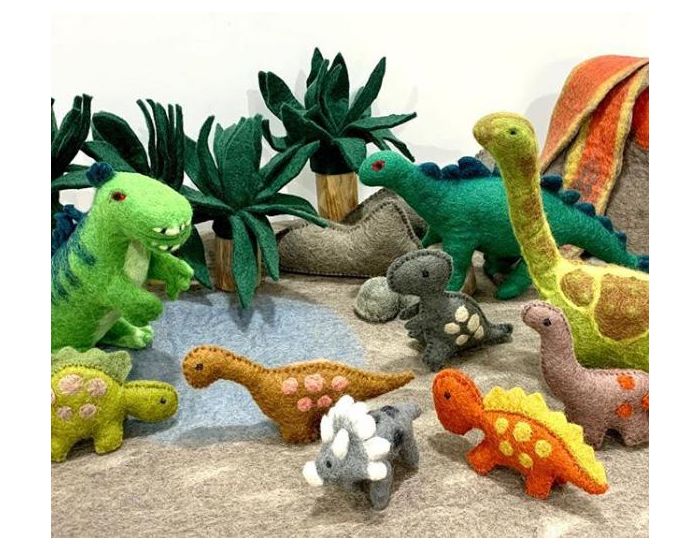 PAPOOSE TOYS Monde des Dinosaures en Laine Feutr�e - 3 Montagnes - D�s 3 ans (6)