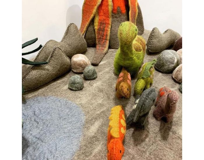 PAPOOSE TOYS Monde des Dinosaures en Laine Feutr�e - 3 Montagnes - D�s 3 ans (7)
