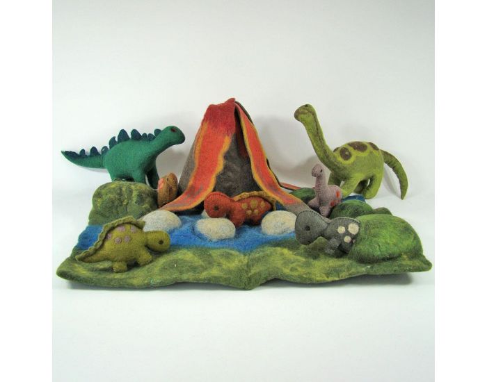 PAPOOSE TOYS Monde des Dinosaures en Laine Feutre - Rufus le Dinosaure - Ds 3 ans (1)