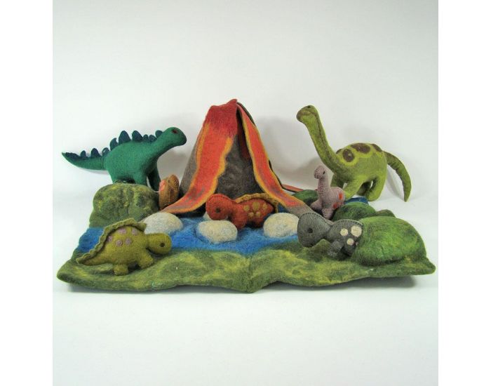 PAPOOSE TOYS Monde des Dinosaures en Laine Feutr�e - Rufus le Dinosaure - D�s 3 ans (1)