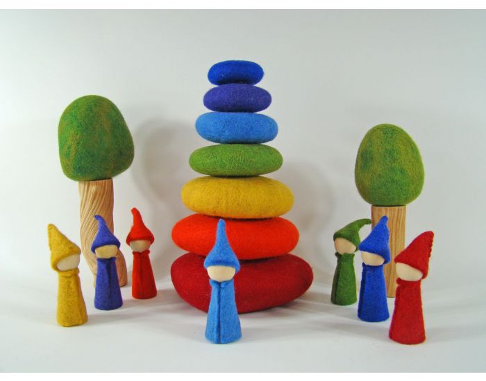 PAPOOSE TOYS Gnomes Rainbow - Set de 7 - Ds 3 ans (1)