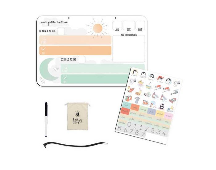 L'ATELIER GIGOGNE Kit d'Aide � l'Autonomie Ma Petite Routine - D�s 3 ans (1)