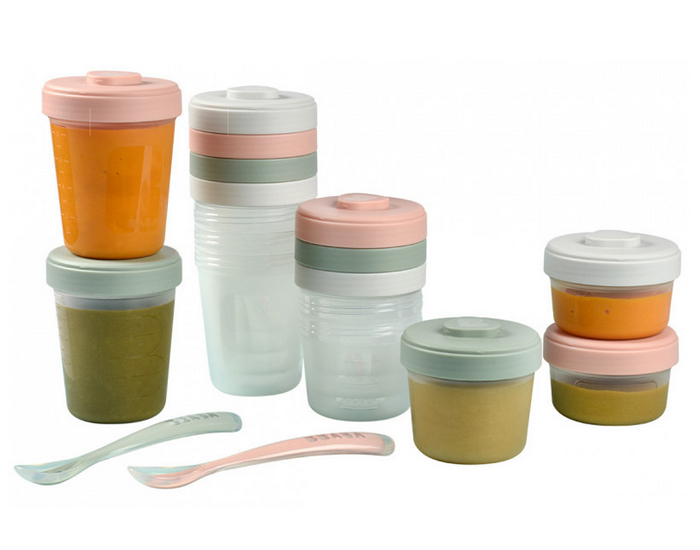 BEABA Pack Premier Repas 12 Portions et 2 Cuillres - Eucalyptus (2)