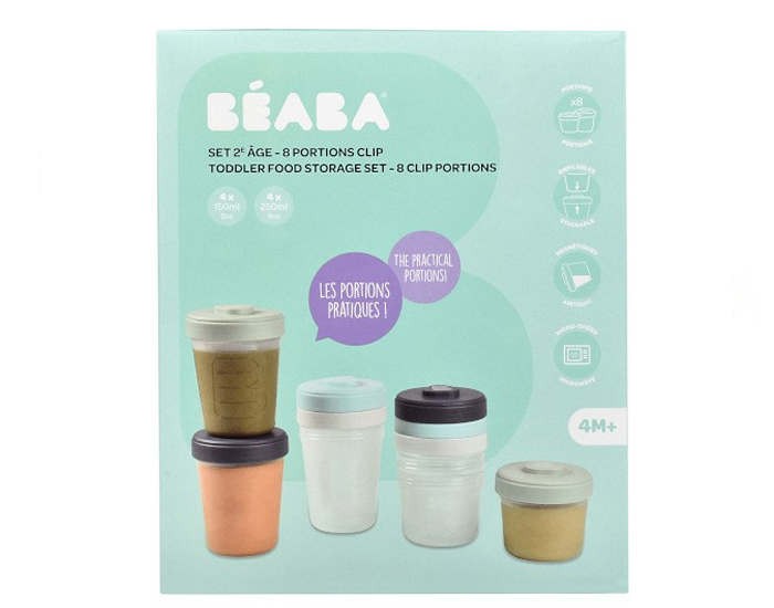 BEABA Set de 8 Portions de Conservation Clip - 2me ge  (3)