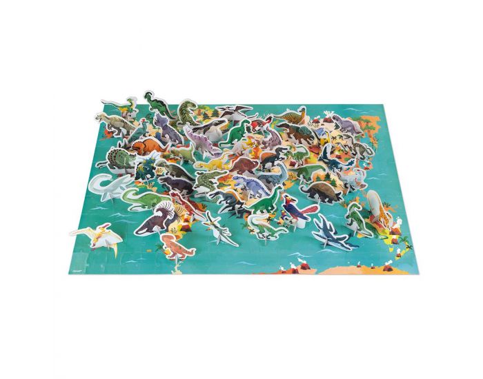 JANOD Puzzle Educatif Dinosaures 200 pi�ces - D�s 6 ans (1)
