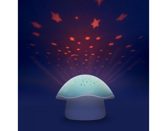 PABOBO Projecteur musical d'Etoiles Champignon - Bleu - D�s 12 mois (2)