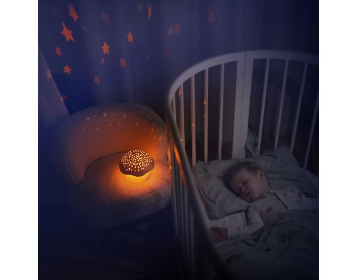 PABOBO Projecteur musical d'Etoiles Champignon - Rose - D�s 12 mois (2)