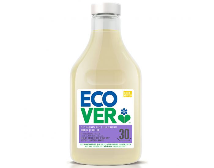 ECOVER Lessive Liquide Linge Couleur Fleur de Pommier et Freesia - 1,5L (1)