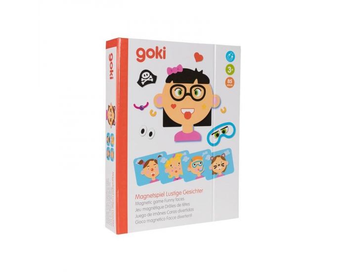 GOKI Jeu Magn�tique Dr�les de T�tes - Fille - D�s 3 ans  (1)