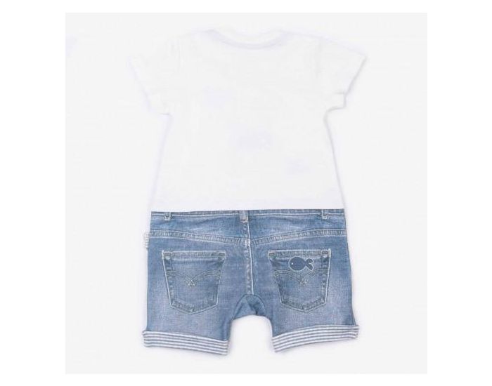 SEVIRA KIDS Combishort B�b� en Coton Bio - Matelot (4)