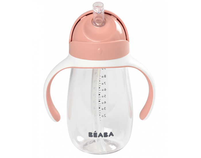 BEABA Tasse Paille Rose - Ds 8 mois - 300 ml (2)