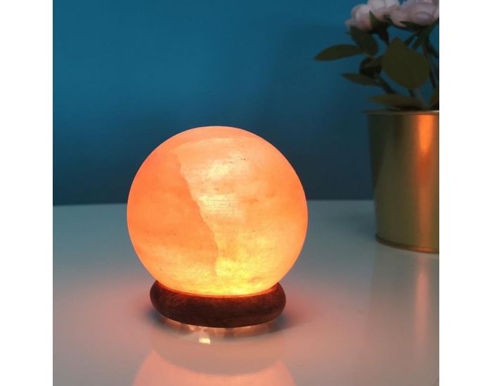 ZEN'ARôME Lampe USB en Cristal de Sel d'Himalaya - Sphère (2)