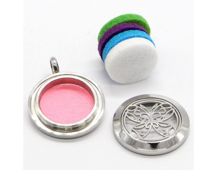 SUN AND SIA Collier d'Aromath�rapie - Papillon Abstrait (3)