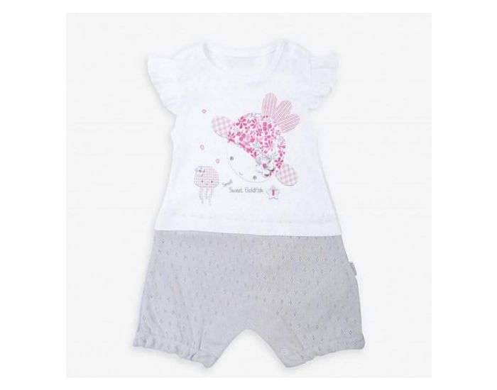 SEVIRA KIDS Combishort B�b� en Coton Jacquard Biologique - Doris (4)