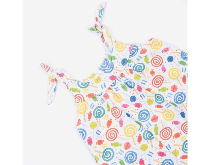 SEVIRA KIDS Combishort Bb Fille en Coton Bio - Candy (1)