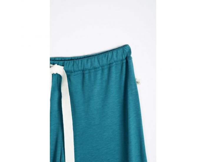 KADOLIS Pantalon de Pyjama Femme en Coton Bio et Tencel Sonora Bleu Nuit (5)