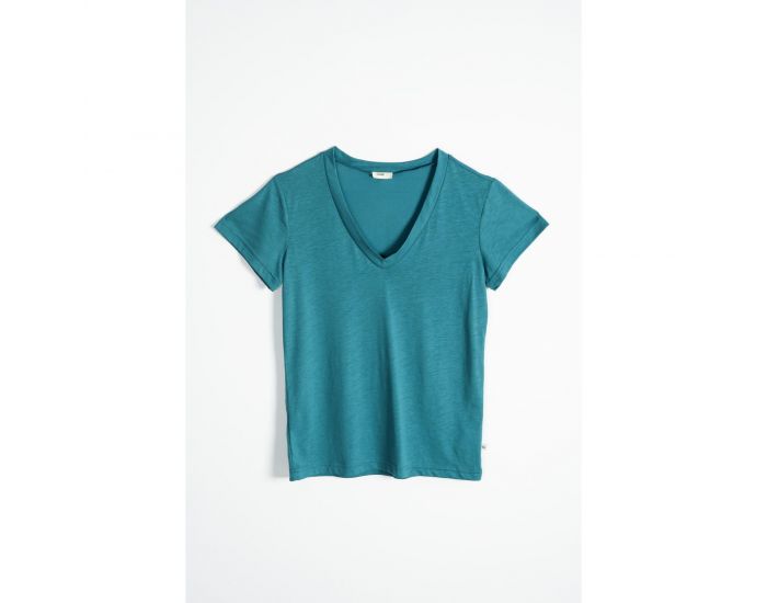 KADOLIS Haut de Pyjama Femme en Coton Bio et Tencel Sonora Bleu Nuit (13)