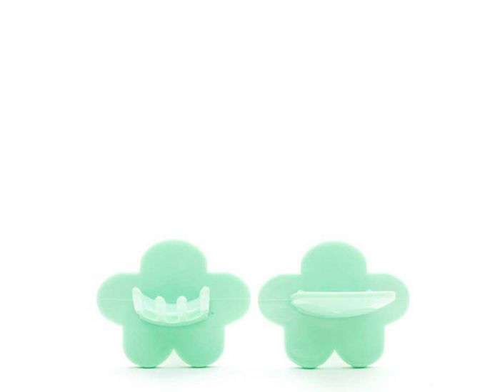 GRABEASE Set de 2 Couverts d'Apprentissage Ergonomiques - Vert Menthe (3)