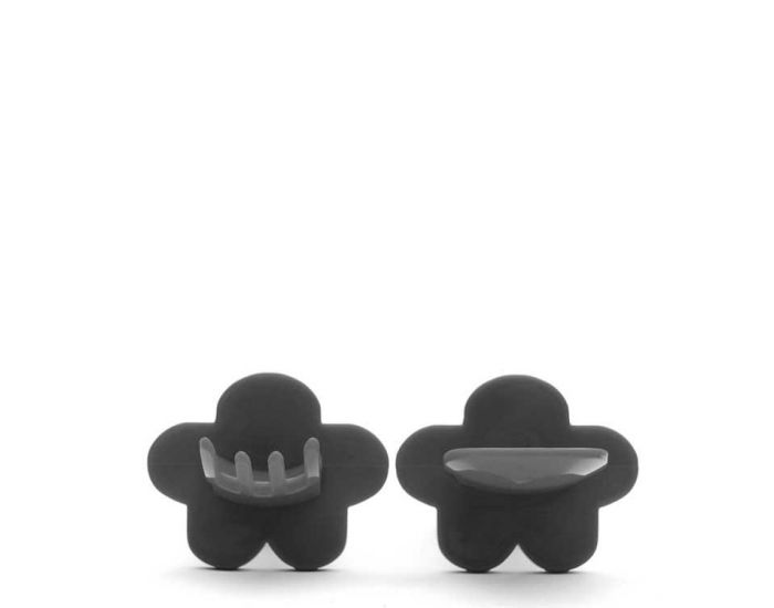 GRABEASE Set de 2 Couverts d'Apprentissage Ergonomiques - Gris (1)