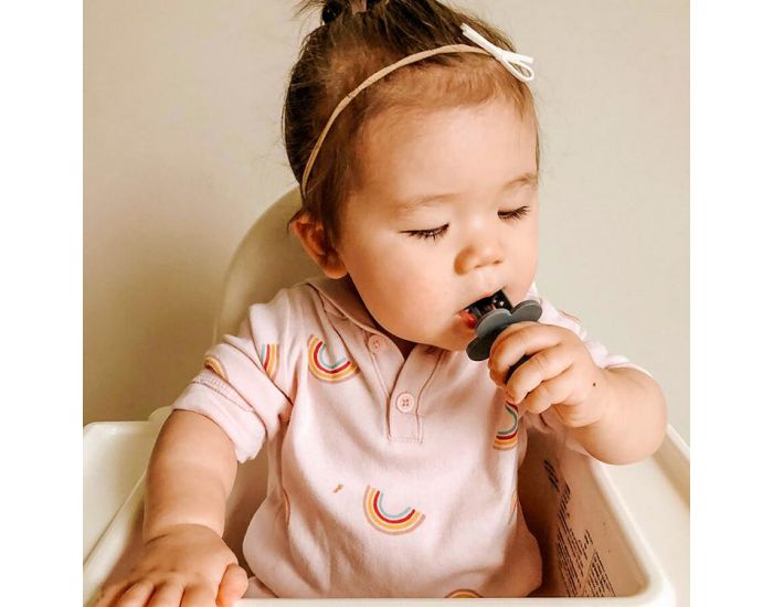 GRABEASE Set de 2 Couverts d'Apprentissage Ergonomiques - Gris (5)