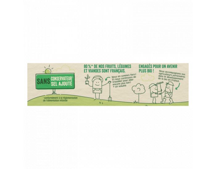 BLEDINA Les R�coltes Bio - Lot de 12 Petits Pots Panais - Potimarron - Dinde - D�s 8 Mois (3)