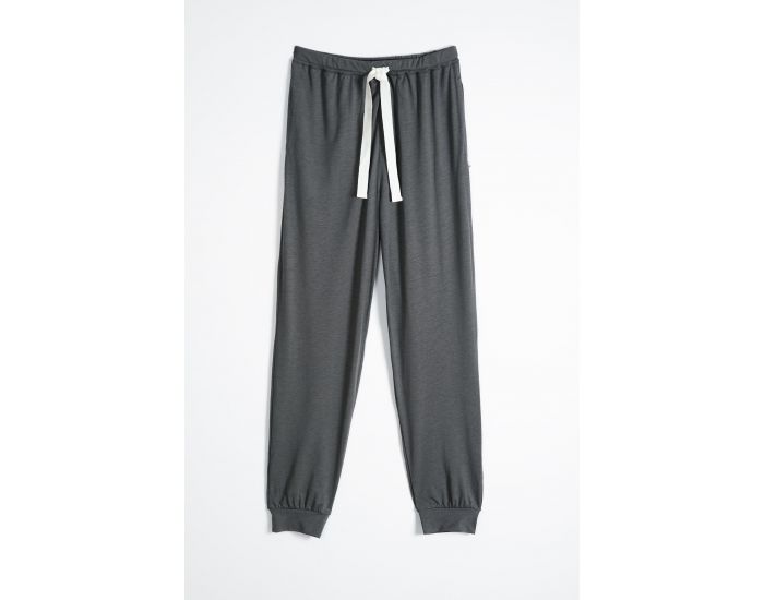 KADOLIS Pantalon de Pyjama Homme en Coton Bio et Tencel Sonora - Gris (2)