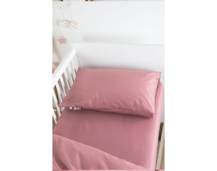 KADOLIS Taie d'Oreiller 100% Coton Bio - Bois de Rose (5)
