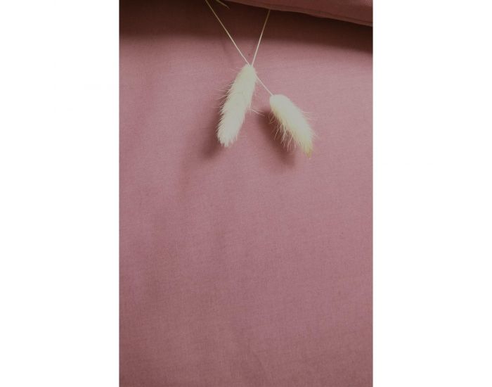 KADOLIS Taie d'Oreiller 100% Coton Bio - Bois de Rose (9)