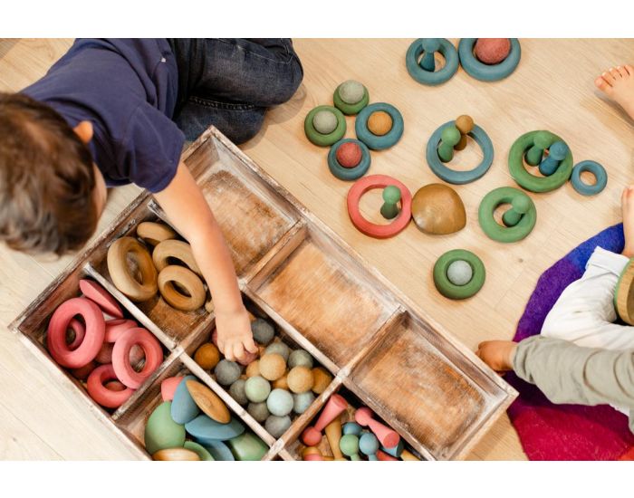 PAPOOSE TOYS Balles 3,5 cm en Laine Feutr�e Earth - Set de 28 - D�s 3 ans (5)