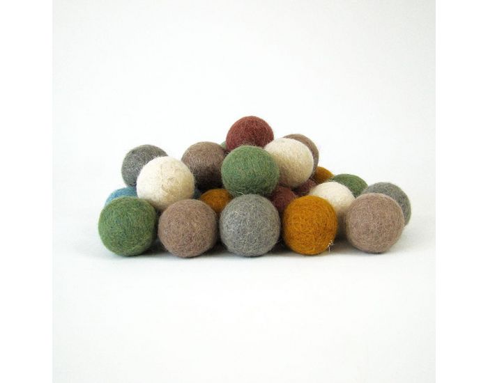 PAPOOSE TOYS Balles 3,5 cm en Laine Feutr�e Earth - Set de 28 - D�s 3 ans (7)
