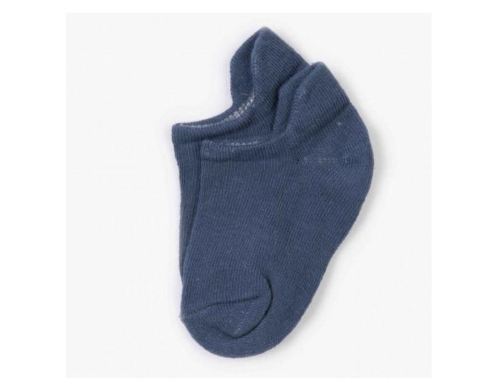 SEVIRA KIDS Chaussettes Enfant Coton Biologique - Bleu Indigo (1)