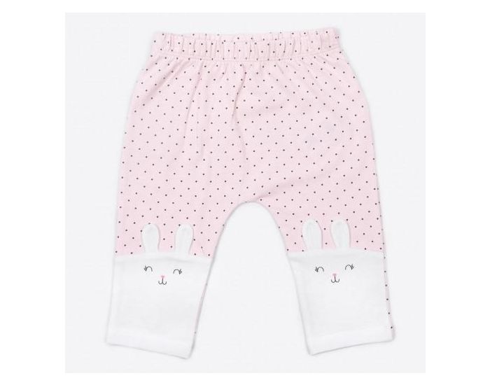 SEVIRA KIDS Pyjama B�b� 2 Pi�ces Coton Bio - Lapin Rose (3)