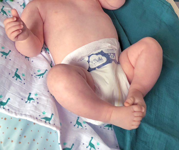 BEBE AU NATUREL La Couche Ecologique - Pack Economique Taille 3 / 4-9 kg A l'unit / 56 couches (4)