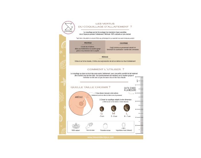 IRREVERSIBLE Coquillages D'Allaitement Mammaire - Lot de 2 (11)