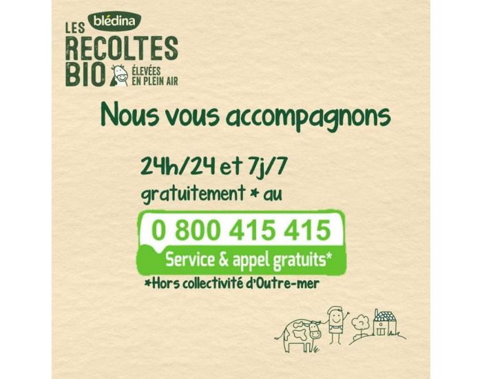 Les R�coltes Bio - Lot de 3 Bo�tes de Lait Croissance 3 - 3x800g - De 12 � 36 Mois (2)