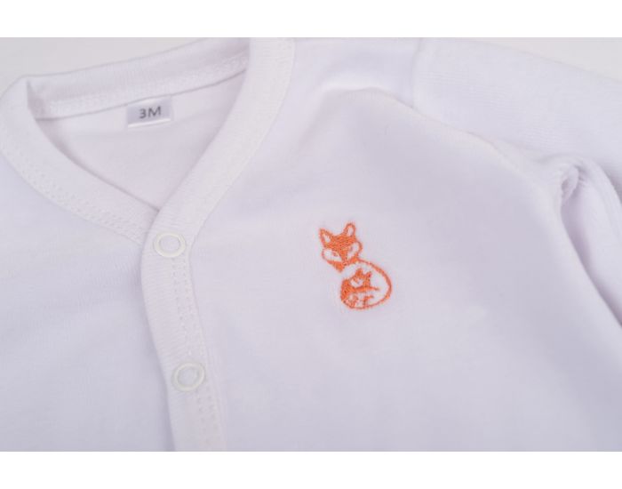 FRENCH POUPON Pyjama Velours En Coton Bio - Blanc (2)