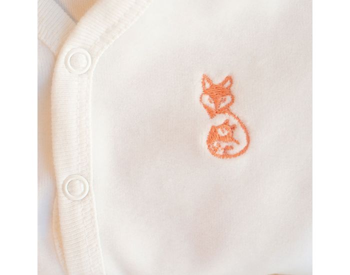 FRENCH POUPON Pyjama Velours En Coton Bio - Blanc (3)