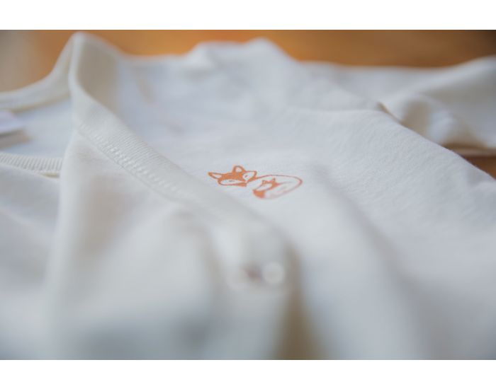 FRENCH POUPON Body Naissance En Coton Bio - Manches Longues -  Ecru - 1 Mois  (2)