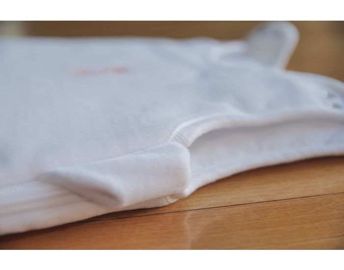 FRENCH POUPON Gigoteuse Naissance Hiver En Coton Bio - Blanc (1)